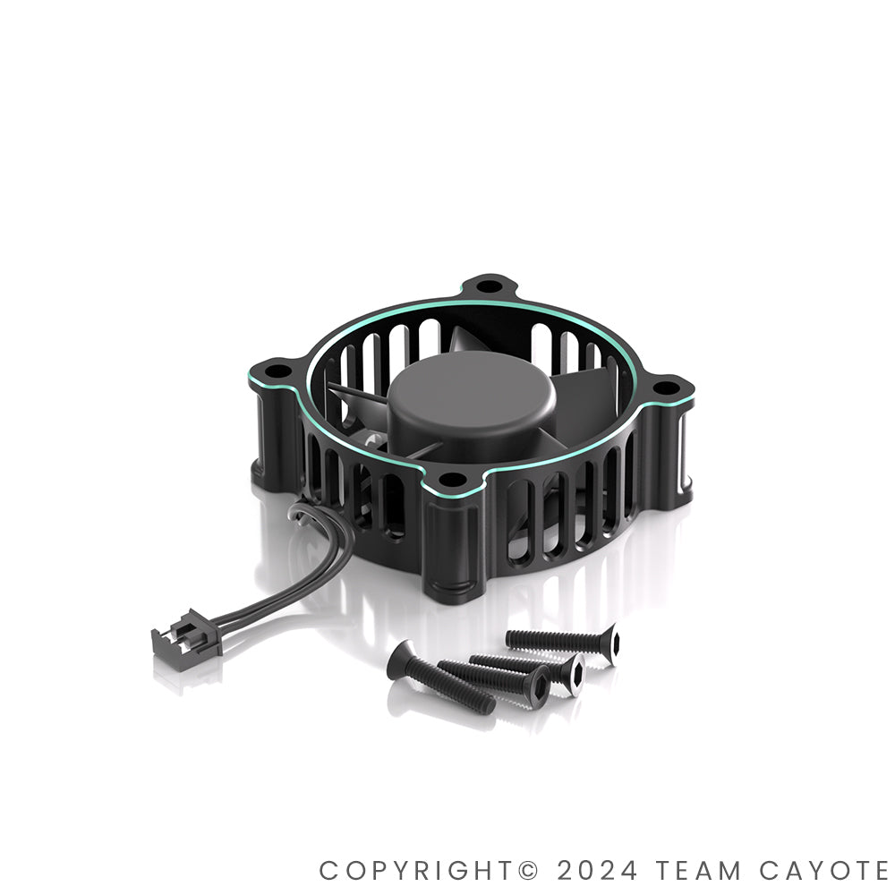 CAYOTE Crest 8/8 Evo Aluminum 30x30x10mm Cooling Fan w/Micro Plug (Aurora Green)
