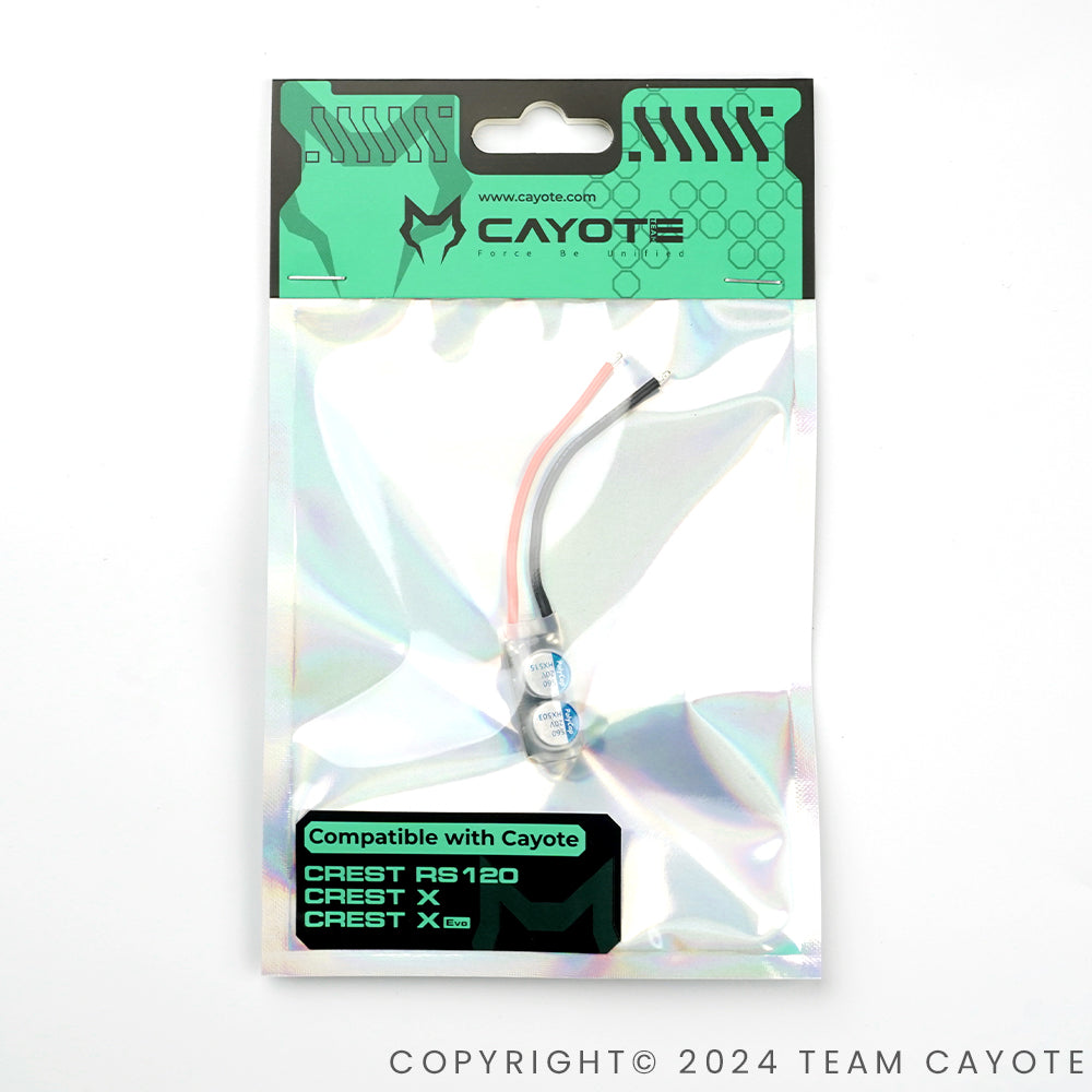 CAYOTE Crest ESC External Low ESR Capacitors