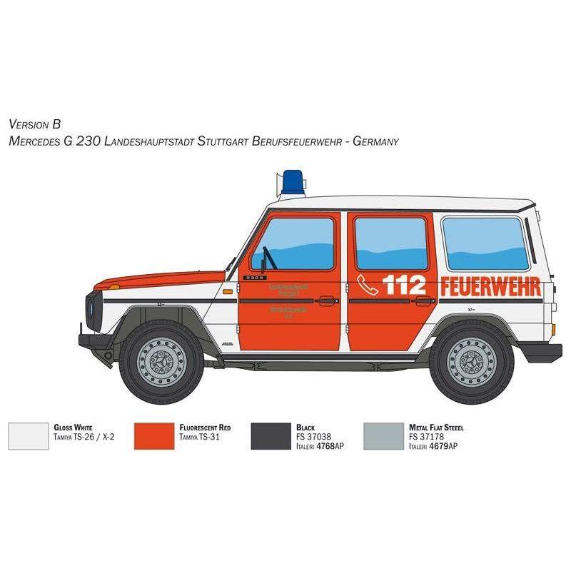 ITALERI 1/24 Mercedes G230 Feuerwehr