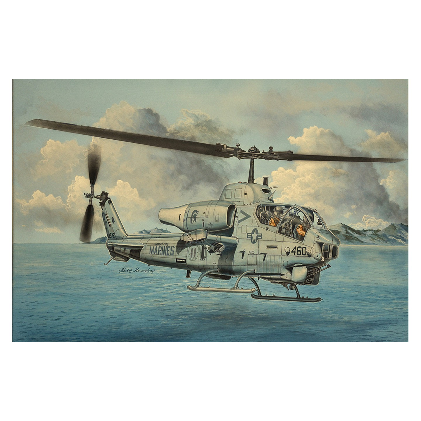 TRUMPETER 1/35 AH-1W Super Cobra (Turned Exhaust) Plastic Model Kit