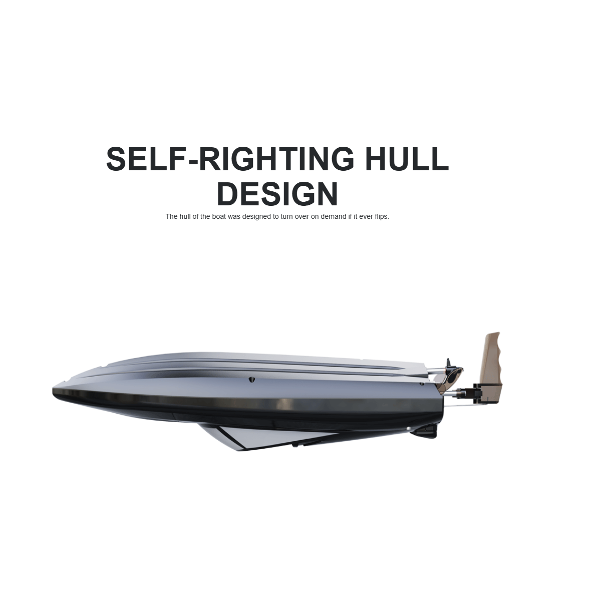UDIRC RC Boat UDI034 2.4Ghz Skater Boat Black