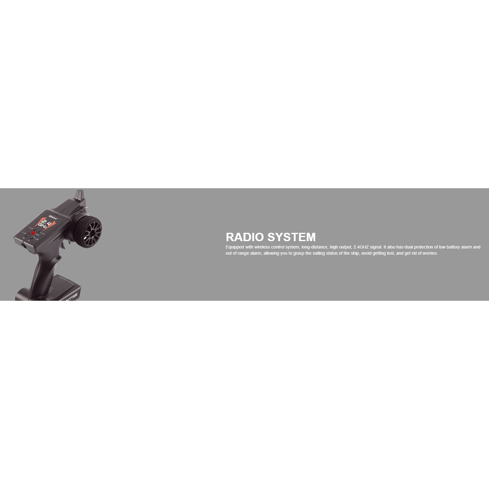 UDIRC RC Boat UDI034 2.4Ghz Skater Boat Black