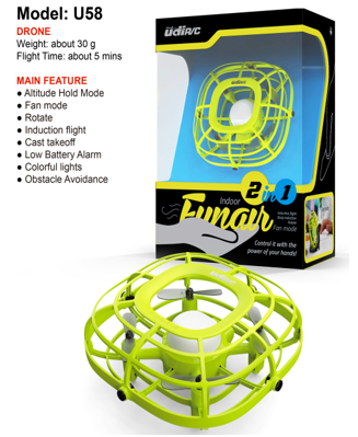 UDI R/C U58 Gesture control drone , Cast takeoff , Rotate , Obstacle avoidance , altitude hold & low battery alarm (outer 16)