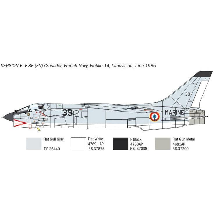 ITALERI 1/72 F-8E Crusader Super Decal Sheet