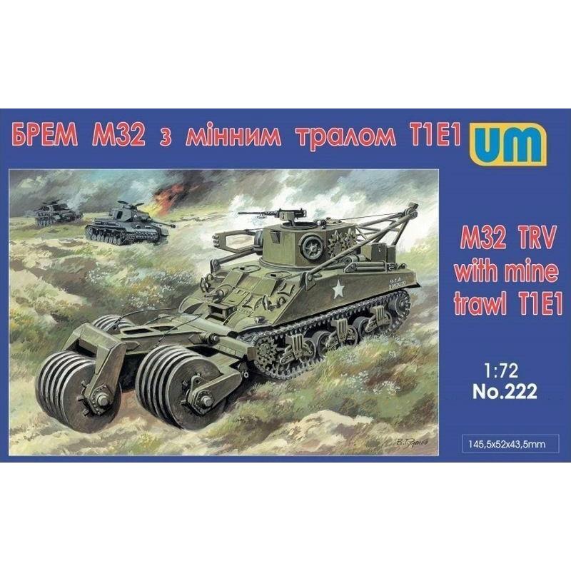 UM-MT 1/72 M32 TRV with minr trawl T1E1 Plastic Model Kit