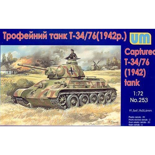 UM-MT 1/72 Captured T34/76 tank (1942) Plastic Model Kit