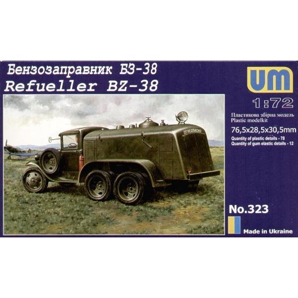 UM-MT 1/72 Gasoline refuelling truck BZ-38 Plastic Model Kit