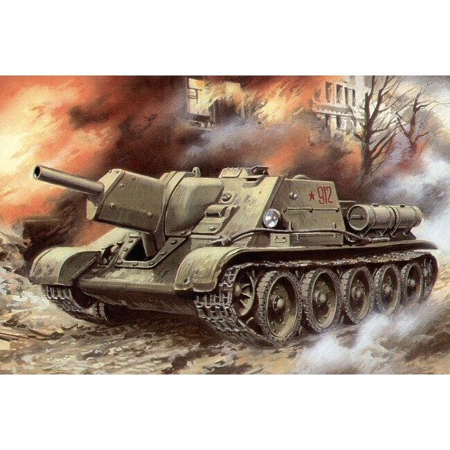 UM-MT 1/72 WWII SELF PROPELLED PLANT SU-122 Plastic Model Kit