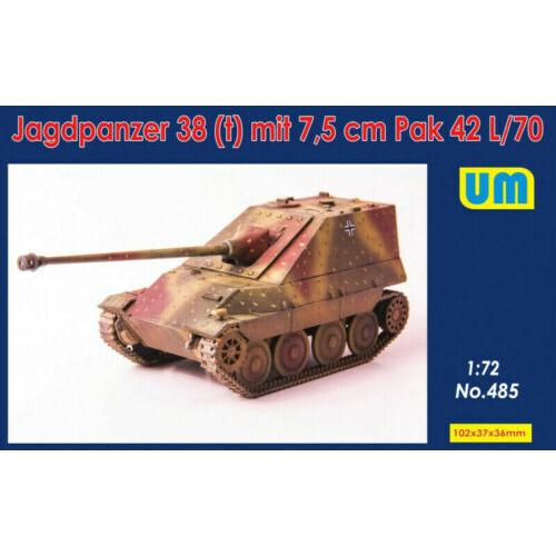 UM-MT 1/72 Jagdpanzer38(t) mit 7.5 cm Pak42L/70 Plastic Model Kit