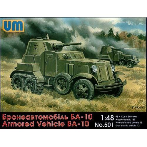 UM-MT 1/48 Armored Vehicle BA-10 Plastic Model Kit