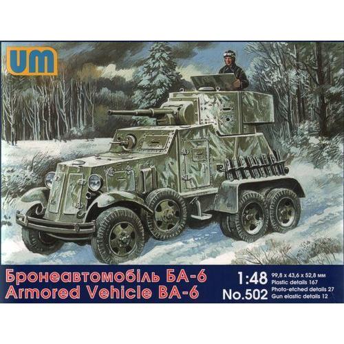 UM-MT 1/48 Armored Vehicle BA-6 Plastic Model Kit
