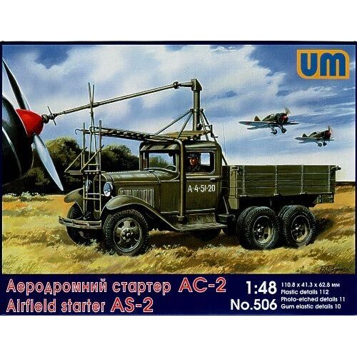 UM-MT 1/48 AIRFIELD STARTER AS-2 on GAZ AAA chassis Plastic Model Kit