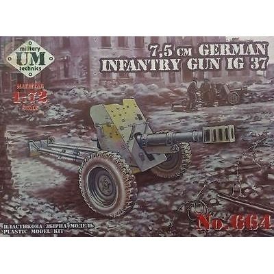 UM-MT 1/72 7,5cm German Infantry gun Plastic Model Kit