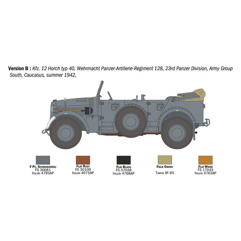 ITALERI 1/35 Kfz. 12 Horch 901 Typ 40 Fruhen Ausf.