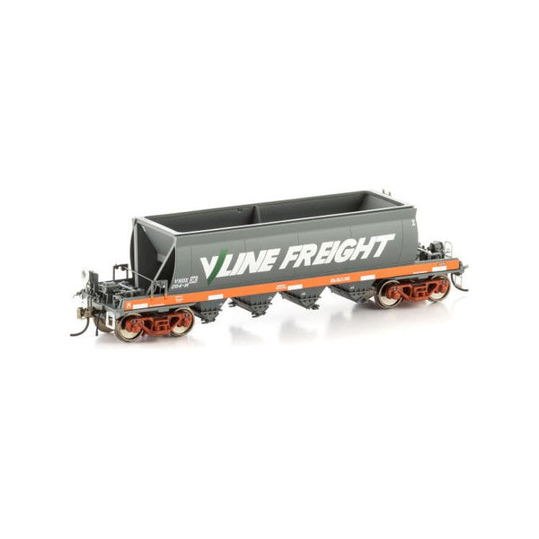 AUSCISION HO VHDX Quarry Hopper, Orange/Grey with V/Line Freight Logos - Single Car