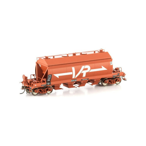 AUSCISION HO JCF Cement Hopper, Wagon Red with Large VR Logos - 4 Car Pack