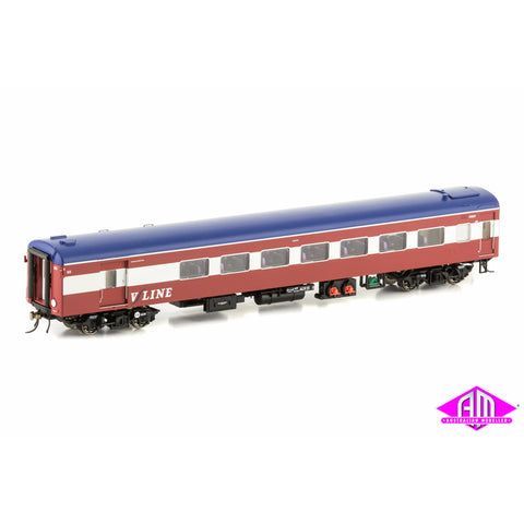 AUSCISION HO V/Line - Passenger MK1, Red/White/Blue without Bottom Stripes and with V/Line Logo, Set N5
