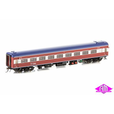AUSCISION HO V/Line - Passenger MK2, Red/White/Blue with V/Line Logo, Set N2