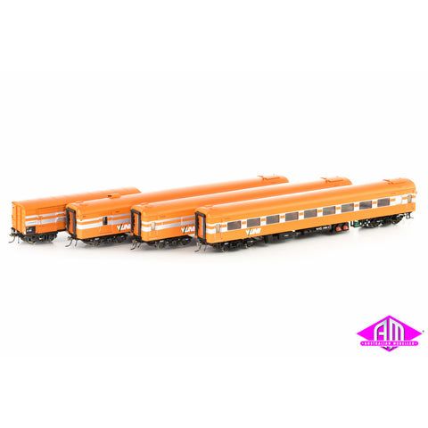 AUSCISION HO V/Line, Orange with Silver Stripes and V/Line Logo, Set N12