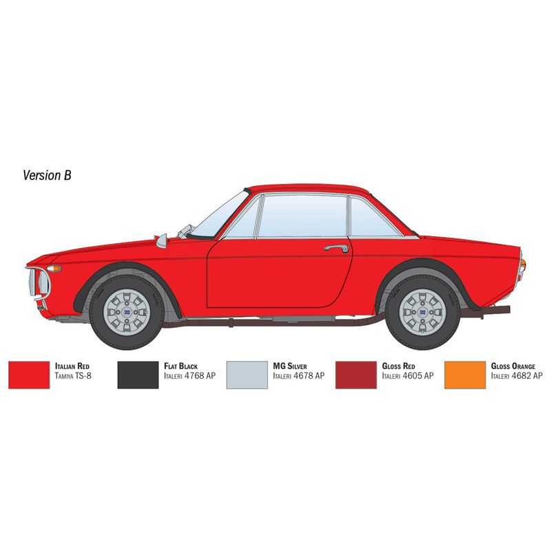 ITALERI 1/24 Lancia Fulvia Coupé 1.6 HF 'Fanalone'