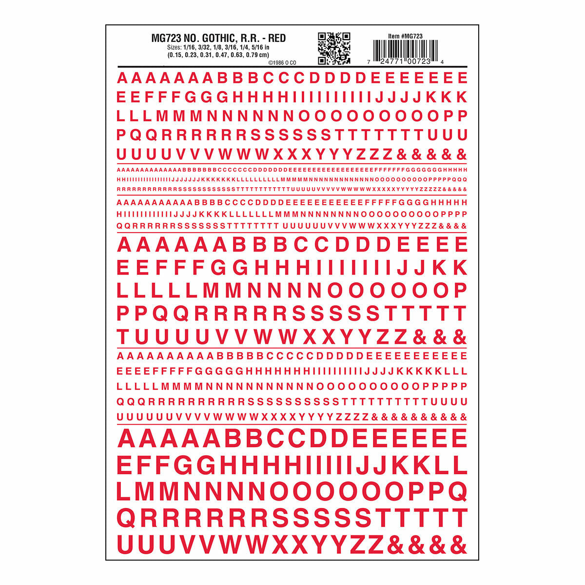 WOODLAND SCENICS Gothic R.R. Red