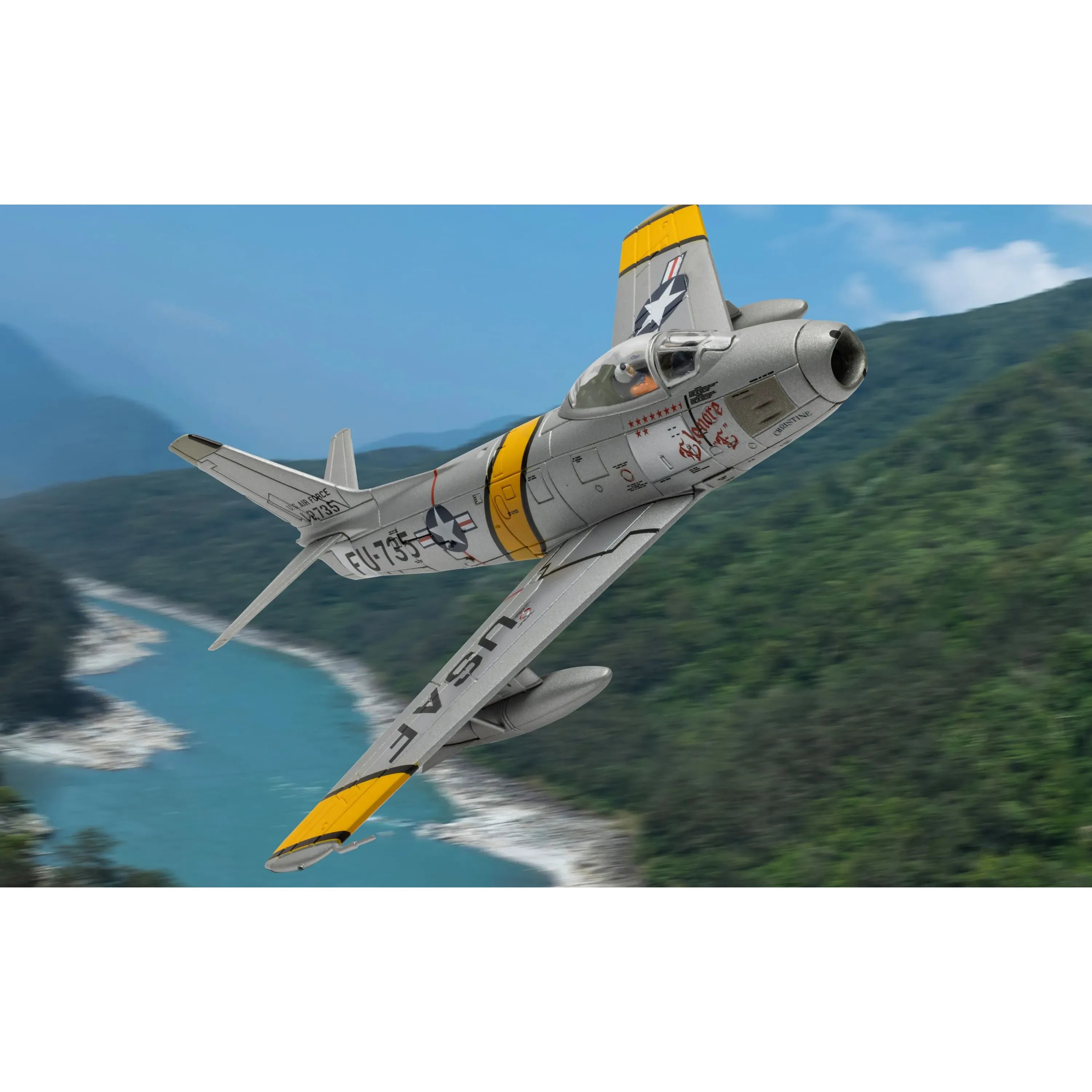 CORGI 1/72 North American F-86E-10-NA Sabre, s/n 51-2735 / FU-735, Elenore ‘E’ CHRISTINE