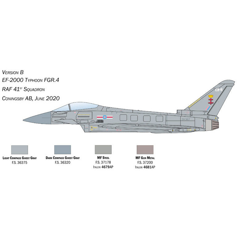 ITALERI 1/72 Eurofighter EF-2000 Typhoon "In RAF Service"