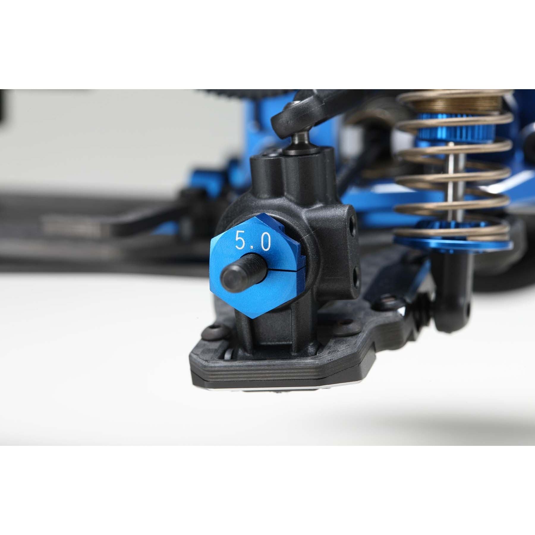 YOKOMO 5.0mm Clamping Front Wheel Hub Blue