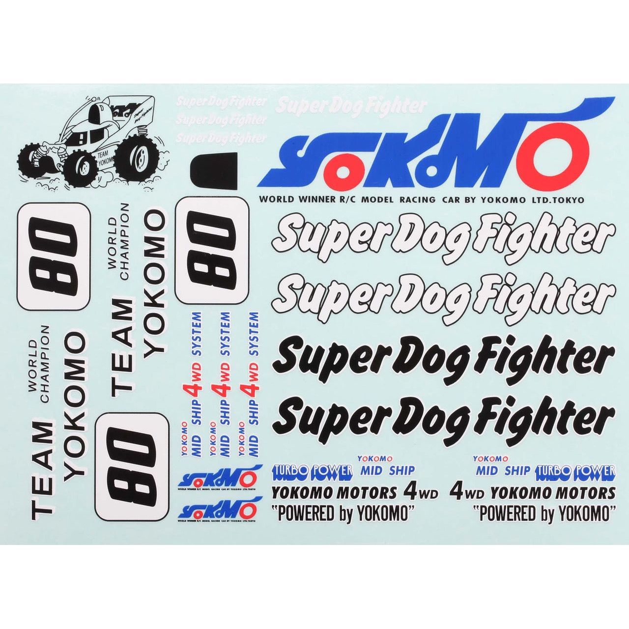 YOKOMO Super Dog Fighter Decal for YZ-870C