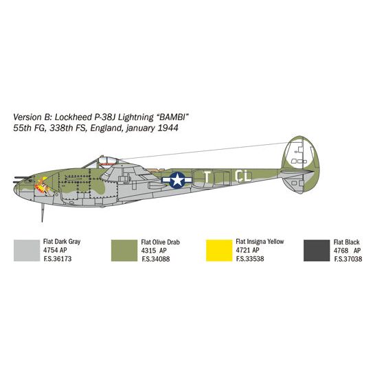 ITALERI 1/72 P-38J "Lightning"
