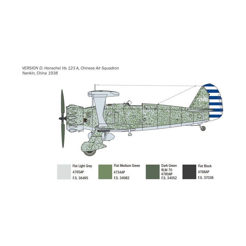 ITALERI 1/48 Henshel Hs 123 Super Decal Sheet