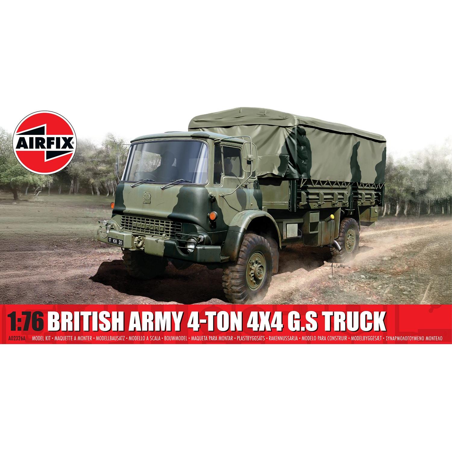 Airfix 1/76  British Army 4-ton 4 x 4 G.S Truck