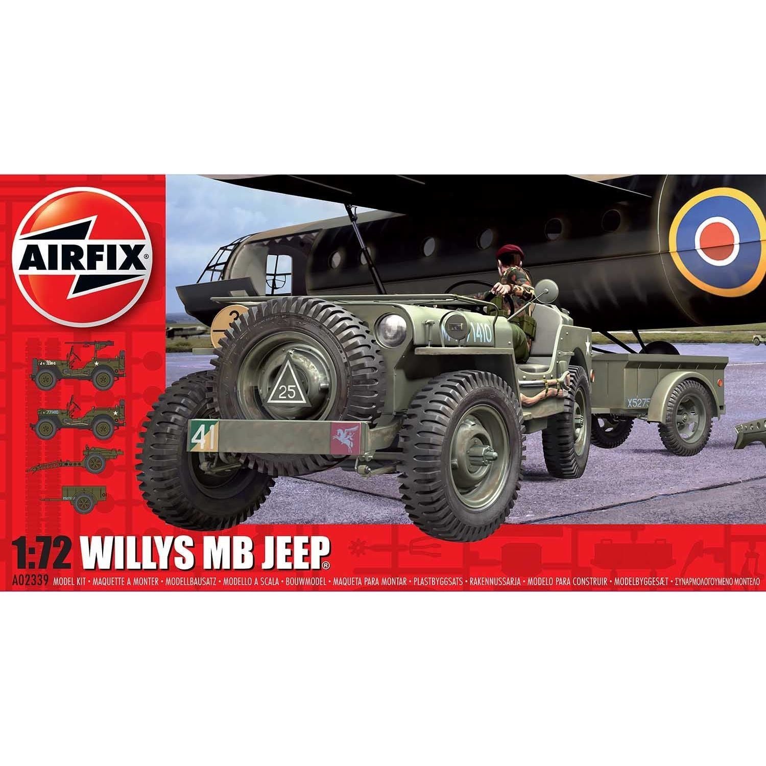 AIRFIX 1/72 Willys British Airborne Jeep