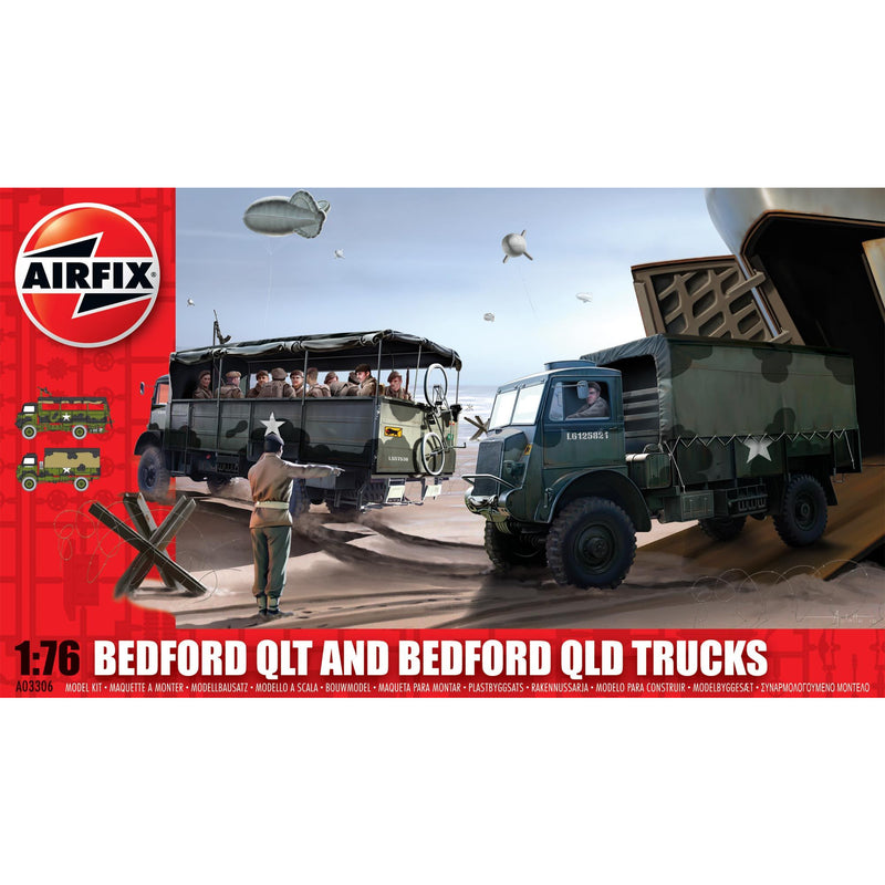 AIRFIX 1/76 Bedford QLT and Bedford QLD Trucks