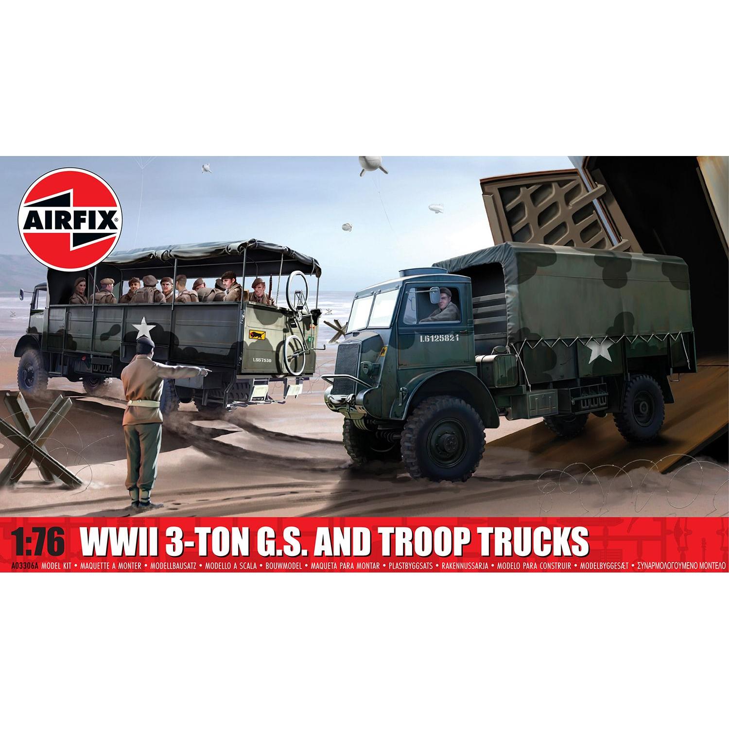 Airfix WWII 3-Ton G.S. and Troop Trucks