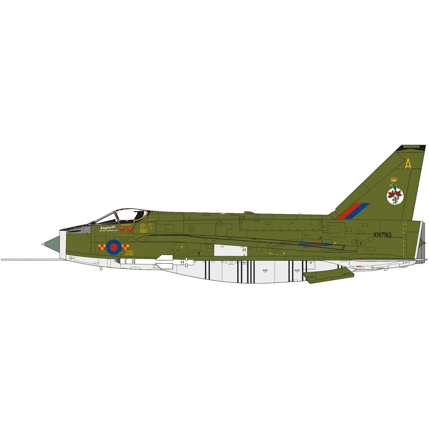 AIRFIX 1/72 English Electric Lightning F.2A