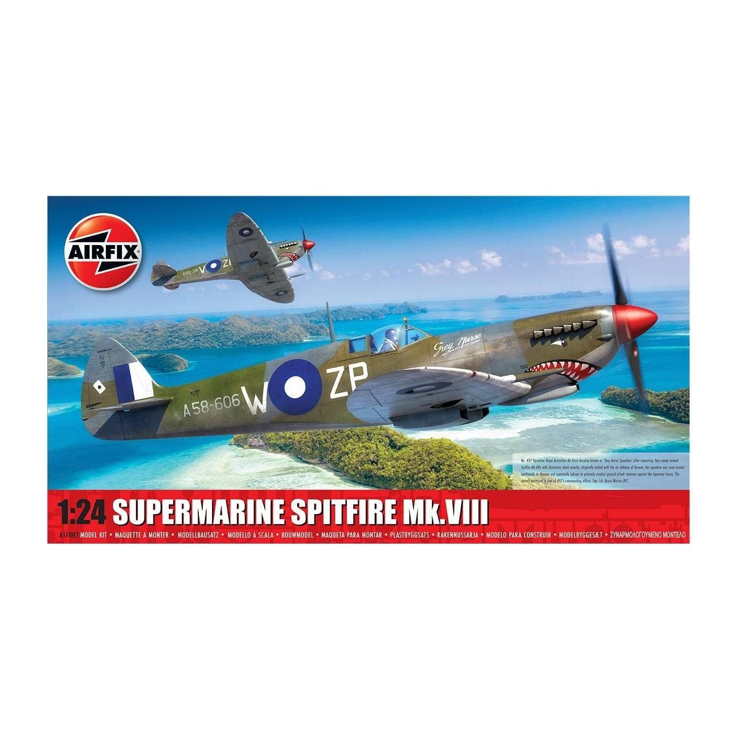 AIRFIX 1/24 Supermarine Spitfire Mk.VIII RAAF ‘A58-606’ Grey Nurse