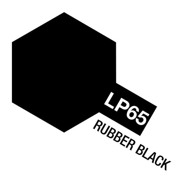 TAMIYA LP-65 Rubber Black Lacquer Paint 10ml 82165