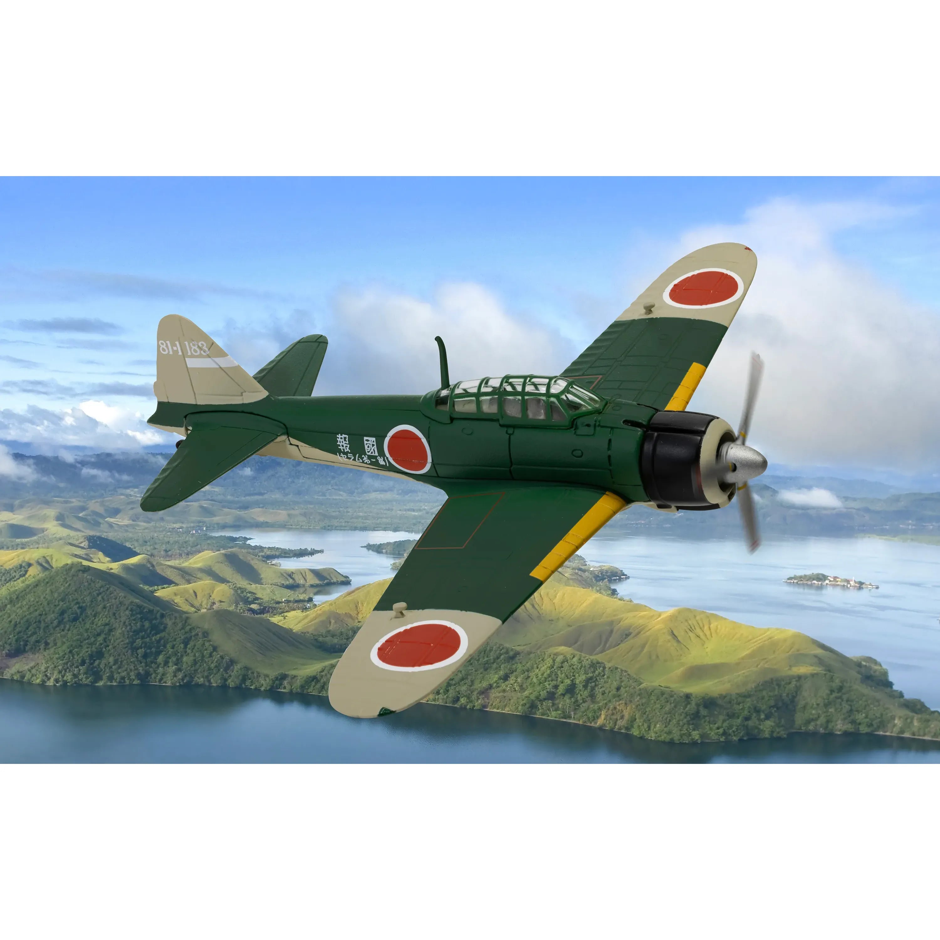 CORGI 1/72 Mitsubushi A6M2-21 Zero, 81-1183, 381st Kokutai, Sorong Airbase, Jeffman Island, May 1944