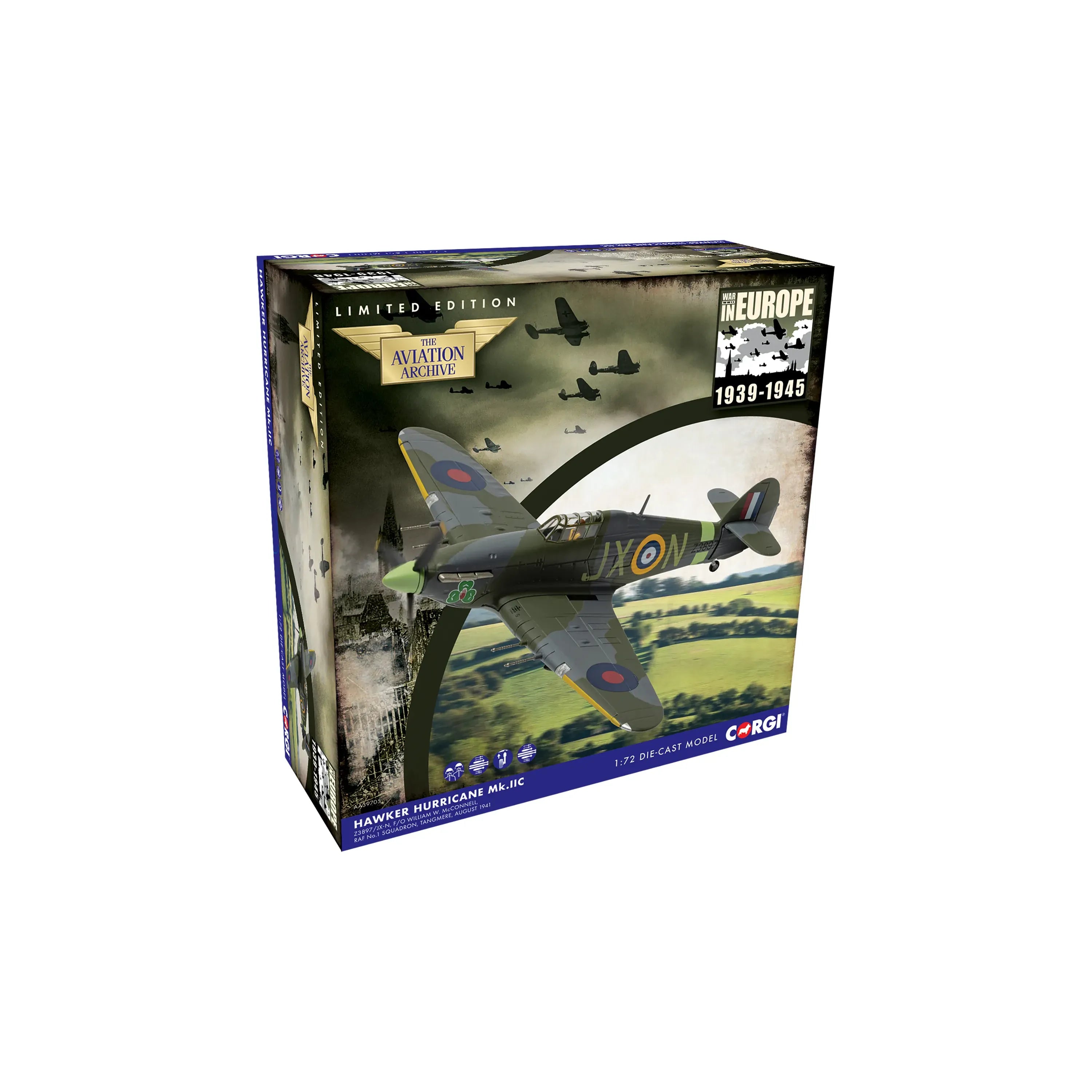 CORGI 1/72 Hawker Hurricane Mk.IIC, Z3897 /JX-N, F/O W. W. M. McConnell, RAF No.1 Squadron
