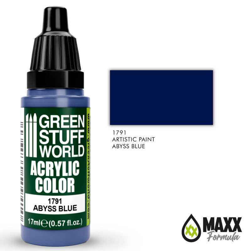 GREEN STUFF WORLD Acrylic Color - Abyss Blue 17ml