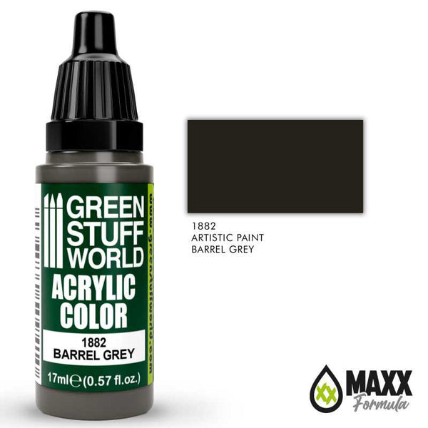 GREEN STUFF WORLD Acrylic Color - Barrel Grey 17ml