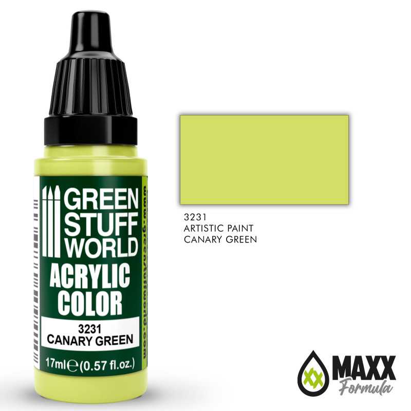 GREEN STUFF WORLD Acrylic Color - Canary Green 17ml
