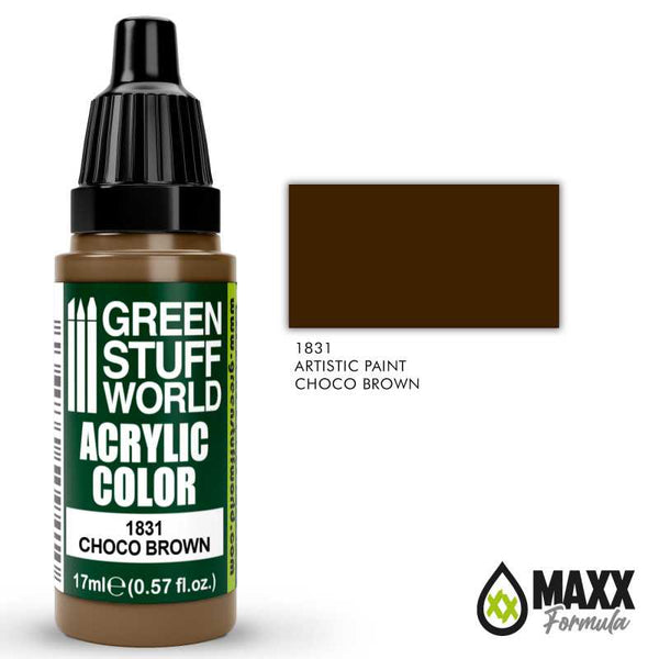 GREEN STUFF WORLD Acrylic Color - Choco Brown 17ml