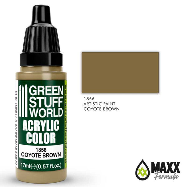 GREEN STUFF WORLD Acrylic Color - Coyote Brown 17ml