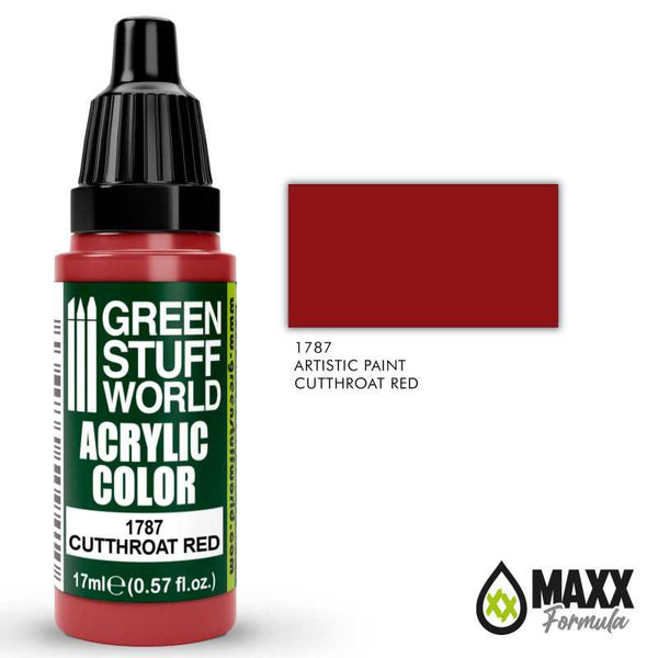 GREEN STUFF WORLD Acrylic Color - Cutthroat Red 17ml