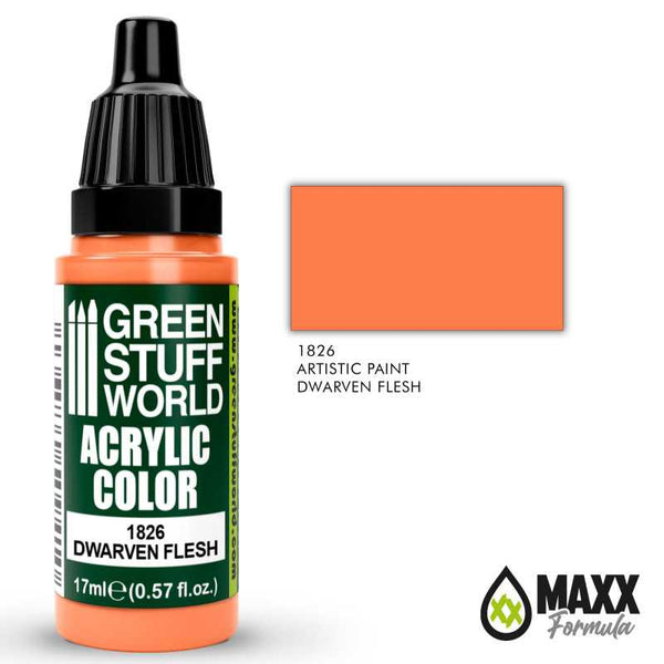 GREEN STUFF WORLD Acrylic Color - Dwarven Flesh 17ml