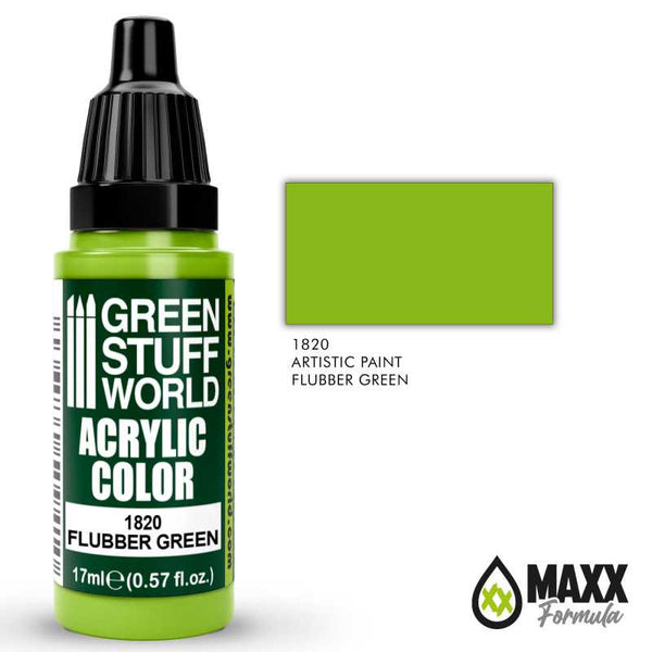 GREEN STUFF WORLD Acrylic Color - Flubber Green 17ml
