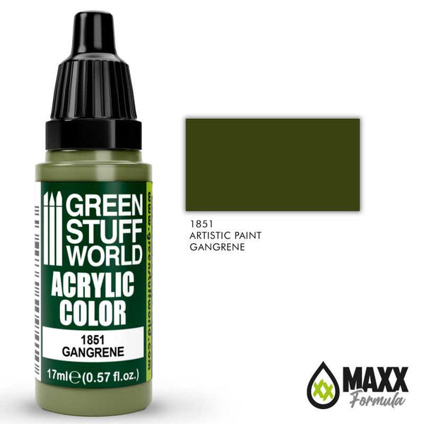 GREEN STUFF WORLD Acrylic Color - Gangrene 17ml
