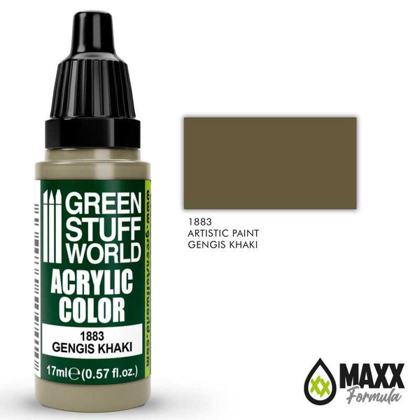 GREEN STUFF WORLD Acrylic Color - Gengis Khaki 17ml